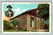 St. Joseph MO, Home Of Outlaw Jesse James, Portrait, Missouri Vintage Postcard picture