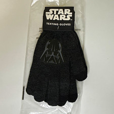 Star Wars Texting Gloves Darth Vader Design Black/Gray Star Wars picture