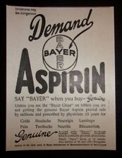 1924 Bayer Aspirin Advertisement  picture
