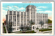 c1920s Creighton University Omaha Nebraska Admin Building Antique Postcard picture