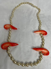Shrimp Necklace Seafood Jewelry  Louisiana Beads By The Dozen 40
