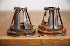 Antique Vintage X-Ray Mercury Glass Industrial Light Lamp Shade Brackets part picture