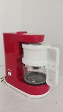 Krups Brewmaster Jr Electric Coffee Maker Type 170 4-cup Red Tested Camping RV picture