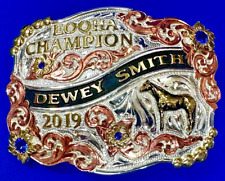 Dewey Smith Eastern Ohio Quarter Horse Champion 2019 Trophy Belt Buckle picture