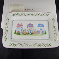 Vintage LENOX Spice Village Serving Platter READ 2005 Porcelain 11