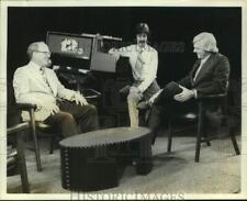 Press Photo Newsmen on the set at KSAT-12 ABC Television. - sap49156 picture