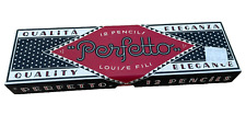 Perfetto Pencils by Louise Fili 2014 - 12 Pencils - Black & Red, New Sealed picture