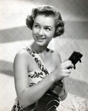 Debbie Reynolds 1950's MGM portrait holding ukulele 8x10 inch photo picture