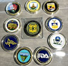 🟠CHALLENGE COIN LOT (10 Coins🟢)FWS, USFS, EPA, FDA, DOI, DOC 🌟MEGA🌟 DEALS🔥 picture
