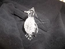 Vintage Crystal Christmas Tree Penguin Ornament SILVESTRI  picture