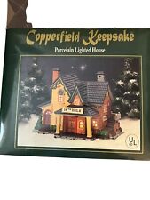 Copperfield Keepsake Porcelain Lighted 19th Hole/Cafe w Box Christmas Village picture