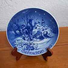Bareuther Weihnachten 1989 Collector's Porcelain Plate Bavaria Germany COOL picture