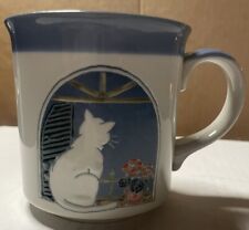 Vintage 3D Otigari Kitty Cat in The Window Mug Coffee/Tea picture