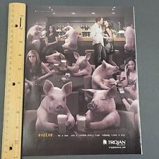 2007 Print Ad Be a Man Nobody Likes a Pig Trojan Use a Condom Every Time Bar picture
