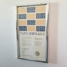 1977 CLIO Finalist Award Certificate Television Overall Campaign US Office of Ed picture