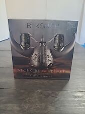 NEW BLKSMITH Viking Beer Drinking Helmet Black Holds Two Standard 12 Oz Cans 🔥 picture