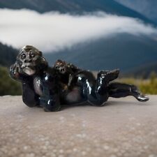 K. Cantrell Figurine Elsa’s Safari Family Gorilla Chimp Monkey Signed Lifelike picture
