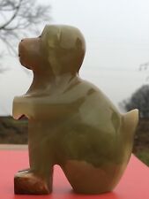 Big Dog Figurine made of natural Onyx. picture