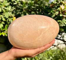 Huge Natural Crystal Peach Moonstone Egg Crystals Rock Home Decor Gift 200MM 5KG picture