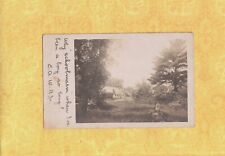 MA Worcester area 1907 RPPC postcard HOUSE IN WOODS to West Brookfield cote picture