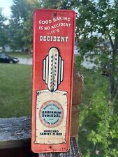 Vintage Russell-Miller Milling Company Occident Flour Metal  Thermometer picture