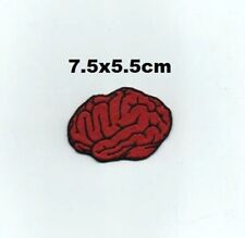 HUMAN BRAIN Red Embroidered Sew / Iron On Patch Badge Fancy Bags Transfer N-596 picture