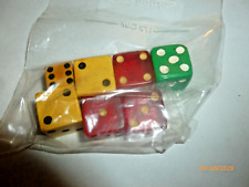 Vintage Classic Throwback Red Lucite Dice Red Dice 1/2