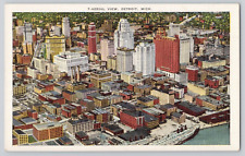 Postcard Aerial View, Detroit, Michigan picture