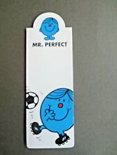  BOOKMARK MR MEN Mr Perfect Kicking Football Magnetic NEW unused Gift  picture