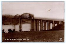 c1910's Royal Albert Bridge Saltash England United Kingdom RPPC Photo Postcard picture