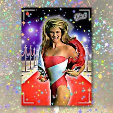 Christie Brinkley Holographic Photogenic Sketch Card Limited 1/5 Dr. Dunk Signed picture