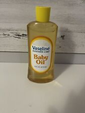 VINTAGE NOS Vaseline Intensive BABY OIL 16 OZ BOTTLE NEW picture