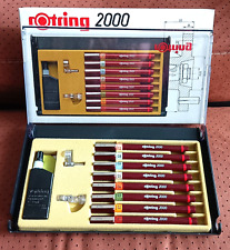 rOtring 2000 Set of 8 technical pens in case Art. # 111903 GERMANY NEW VTG picture