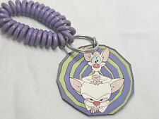 Vintage 1996 Pinky & The Brain Vinyl Keychain/Fob Animaniacs  picture