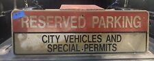 Road Sign (Reserved Parking City and Special Permits)  12