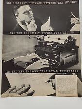 1935 Royal Typewriter Fortune Magazine Print Advertising Pencil Letter Hands picture
