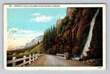 OR-Oregon, Horsetail Falls, Columbia River Highway, Antique, Vintage Postcard picture
