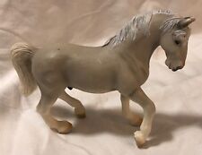Schleich Horse 2004 Germany Stallion White Gray Animal Collectible Figurine picture