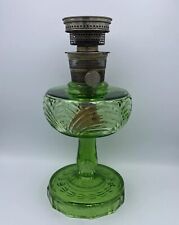 Vintage Aladdin Oil Lamp Green Mantle Lamp Co NU Type Model B Burner Made In USA picture