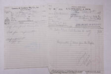 1927 Lamson Goodnow A G Spaulding and Bros Chicago IL Order Ephemera P267J picture