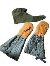 Us Arctic Military Mittens Cold Weather And Cold Weather Head Gear Very Warm. picture