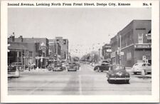 Vintage 1940s DODGE CITY, Kansas Postcard 
