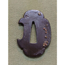 Tsuba, dagger, botanical illustrations, antiques from japan picture