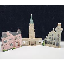 1990s Shelia's Collection Wooden House Painted Lady The Abbey Philip's Church 3 picture