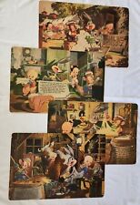 Vintage 1940's Merry Melodies Looney Tunes  4 Placemat Set-Monday,Tues,Wed,Thurs picture