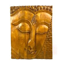 Large Solid Wood Hindu Indian Goddess Wall Hanging Panel 3D 22.5x29.5 picture