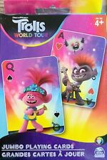 Trolls JUMBO Playing Cards -Ages 4+ Great Anytime Sealed picture