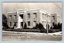 RPPC, Rigby ID, Courthouse, Real Photo Idaho Vintage Postcard picture
