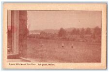 c1920's Camp Wildwood For Girls Ground Campers Bridgton Maine Vintage Postcard picture