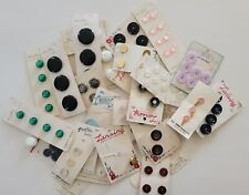 Mixed Lot of 150+ Vintage Sewing Buttons Le Chic Lansing Pacific Crane Craft Etc picture